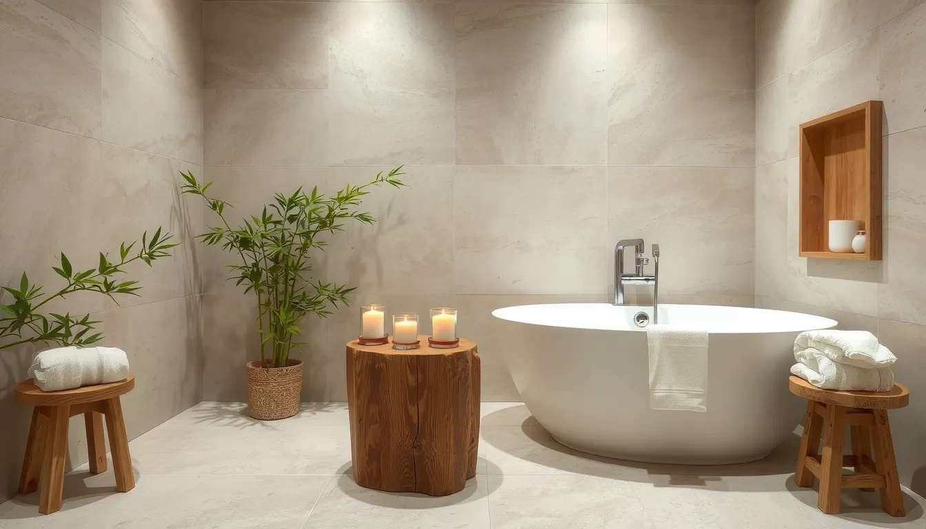 salle de bain ambiance spa zen