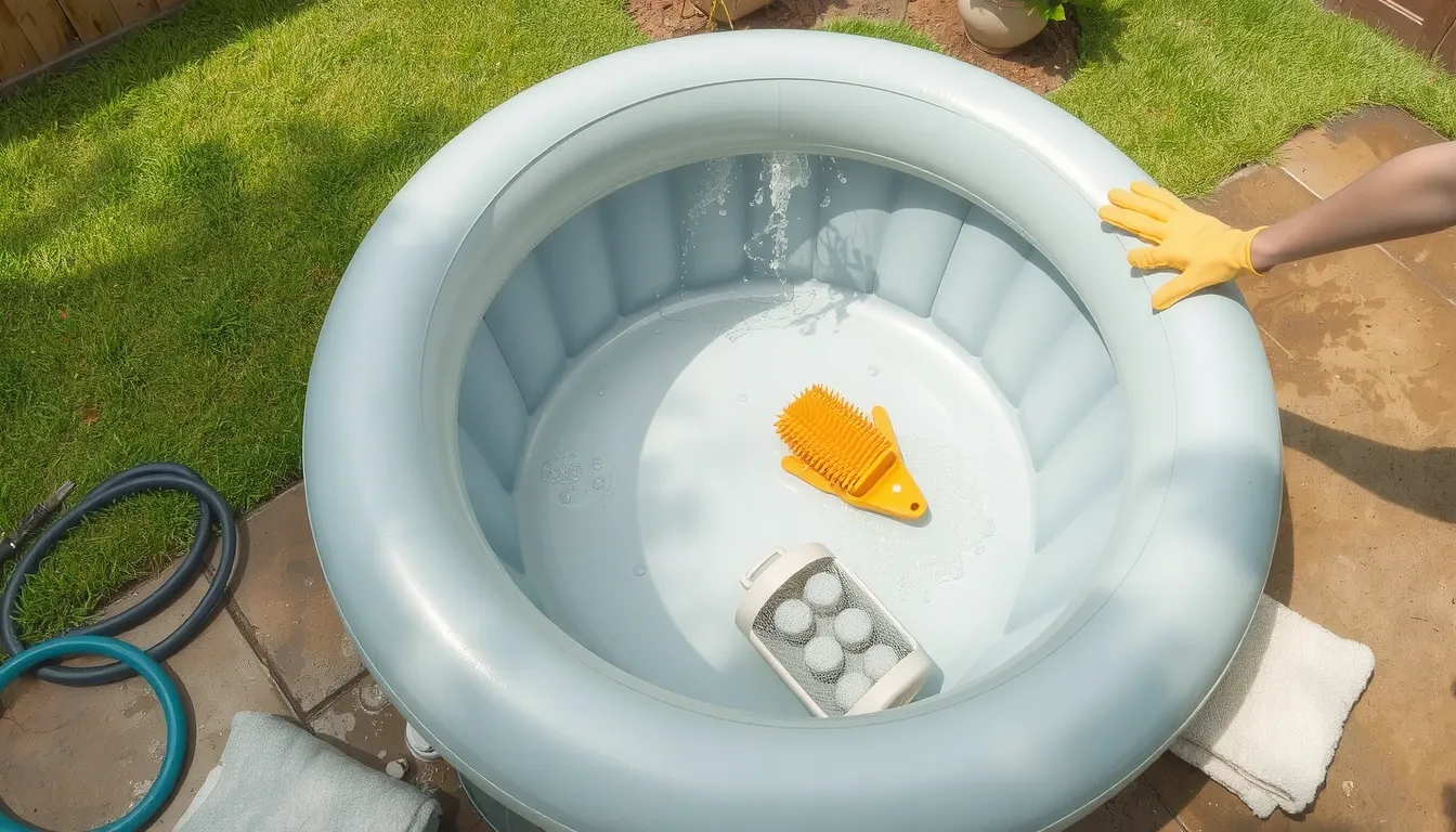 comment nettoyer un jacuzzi gonflable