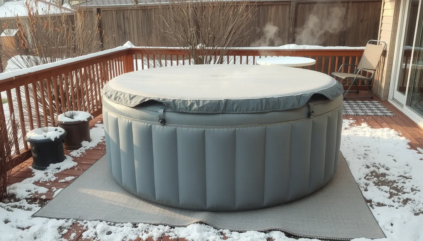 peut on laisser un spa gonflable dehors l'hiver