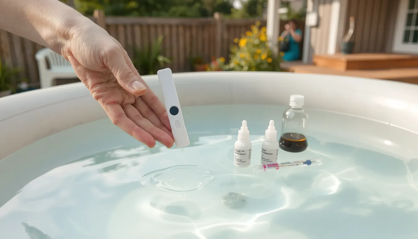 test eau spa intex